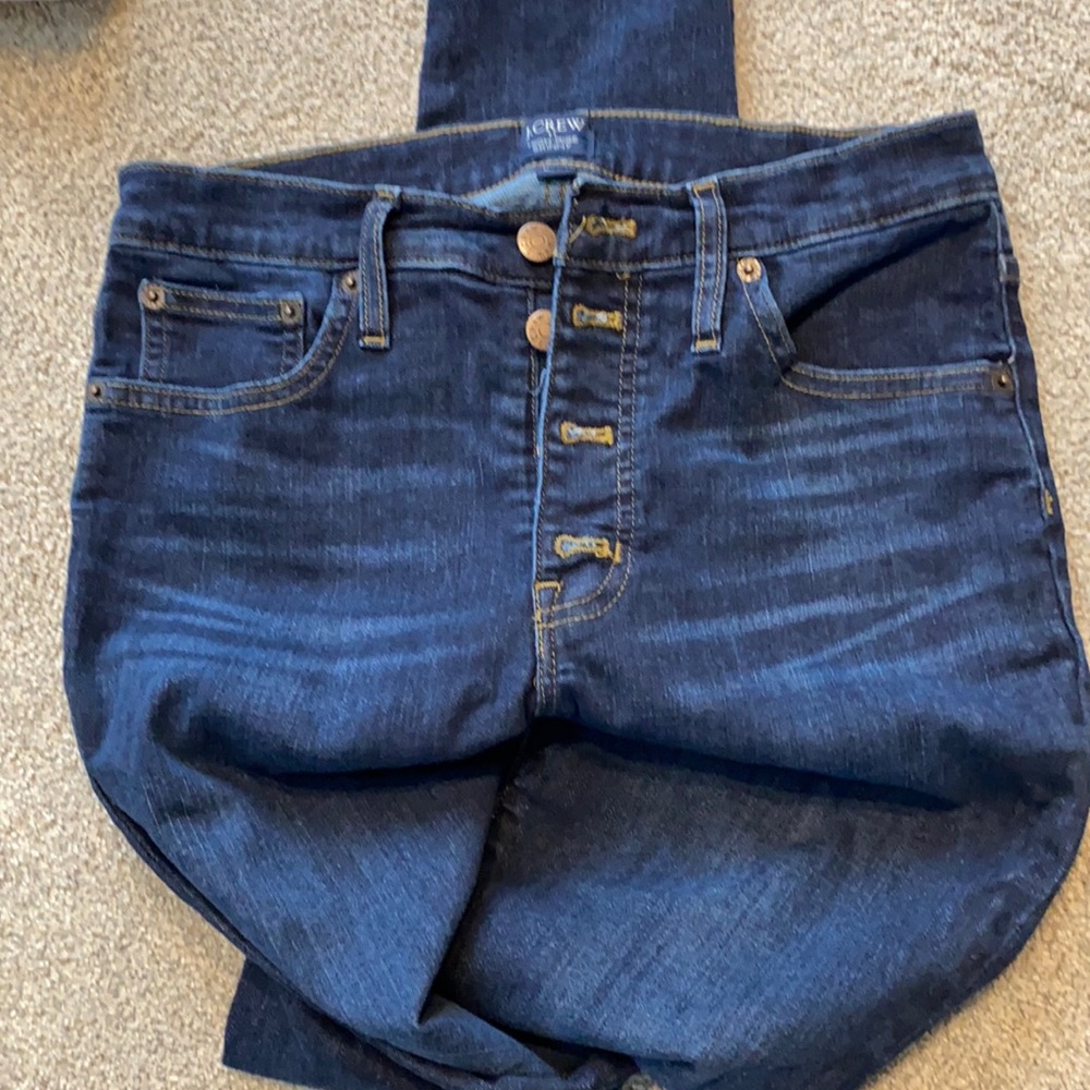J Crew - button fly skinny jeans - sz 28